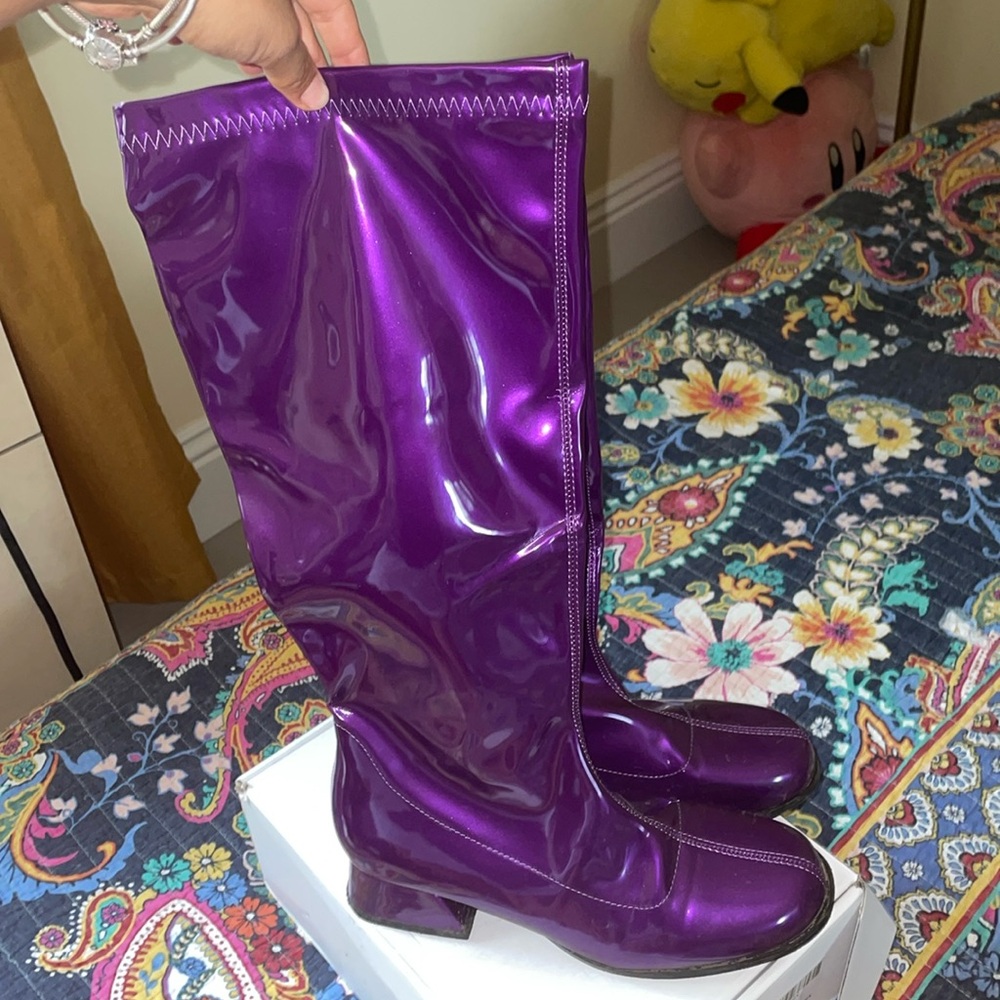 Purple boots